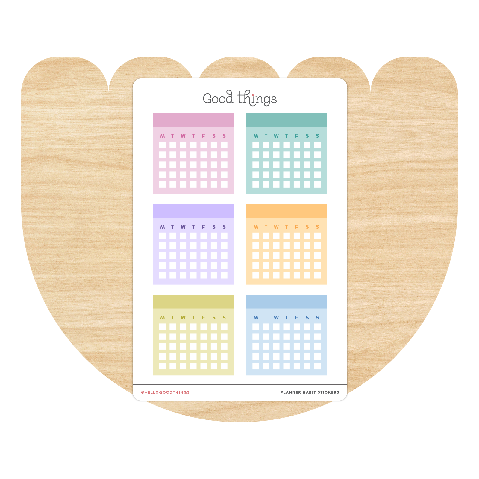 Month Habit Tracker Stickers by Good Things