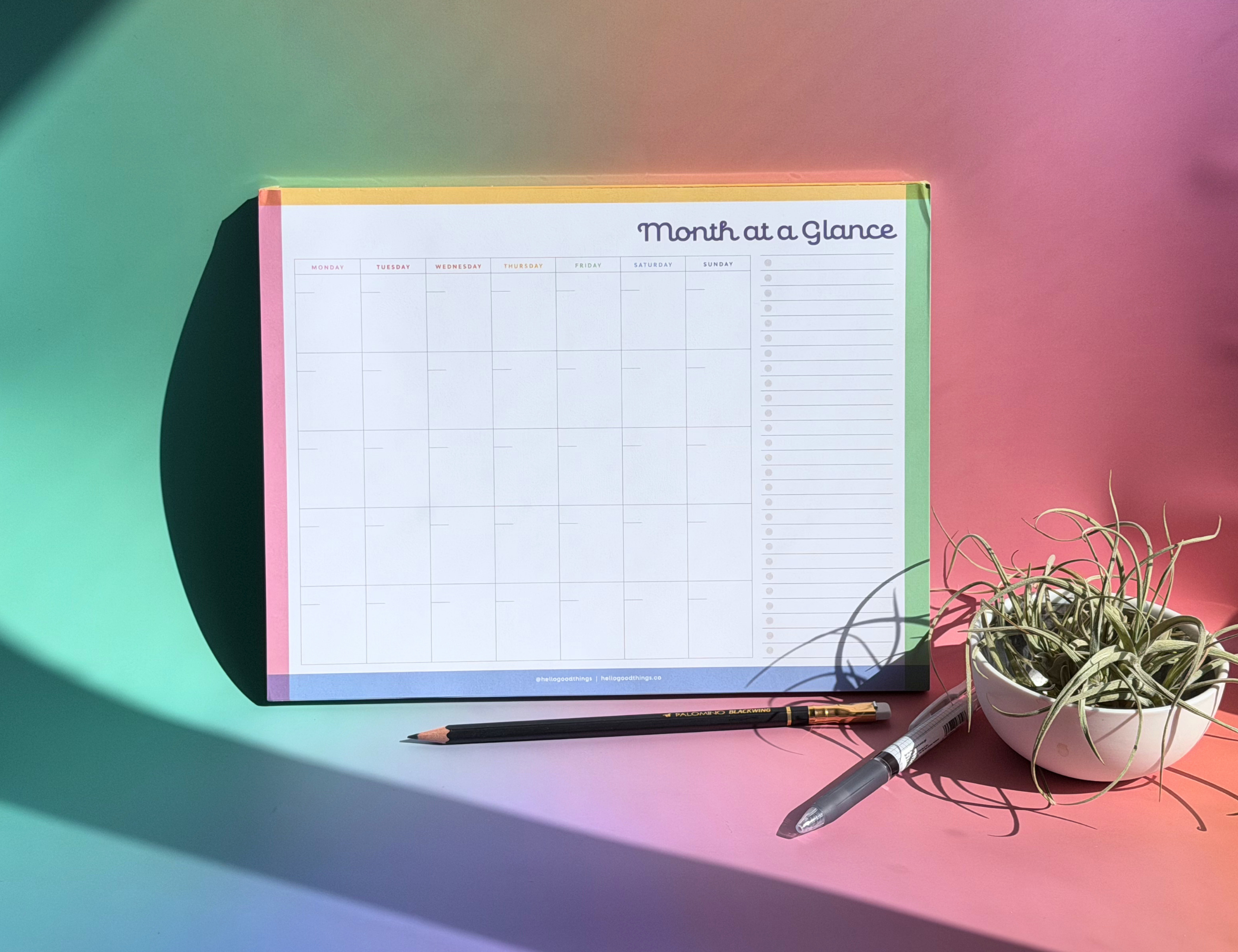 Month-at-a-Glance Notepad
