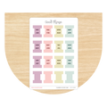 Monthly Planner Small Divider Tabs - Pastel Neutrals