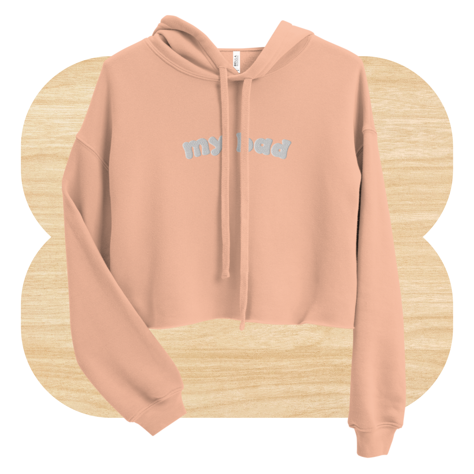 My Bad Embroidered 90s Cropped Hoodie by Good Things