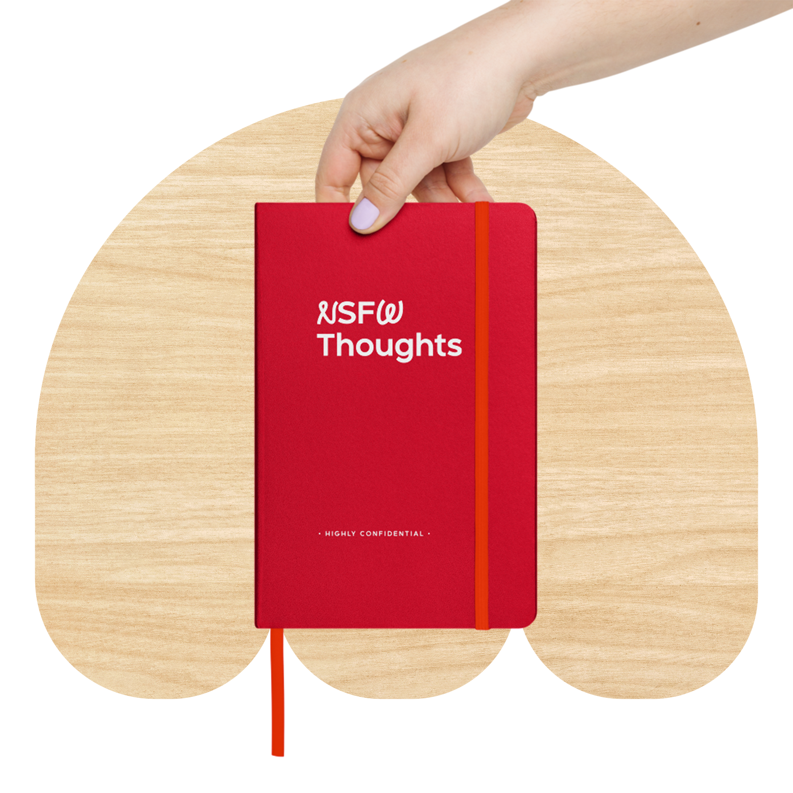 NSFW Thoughts Hardcover Notebook by Good Things