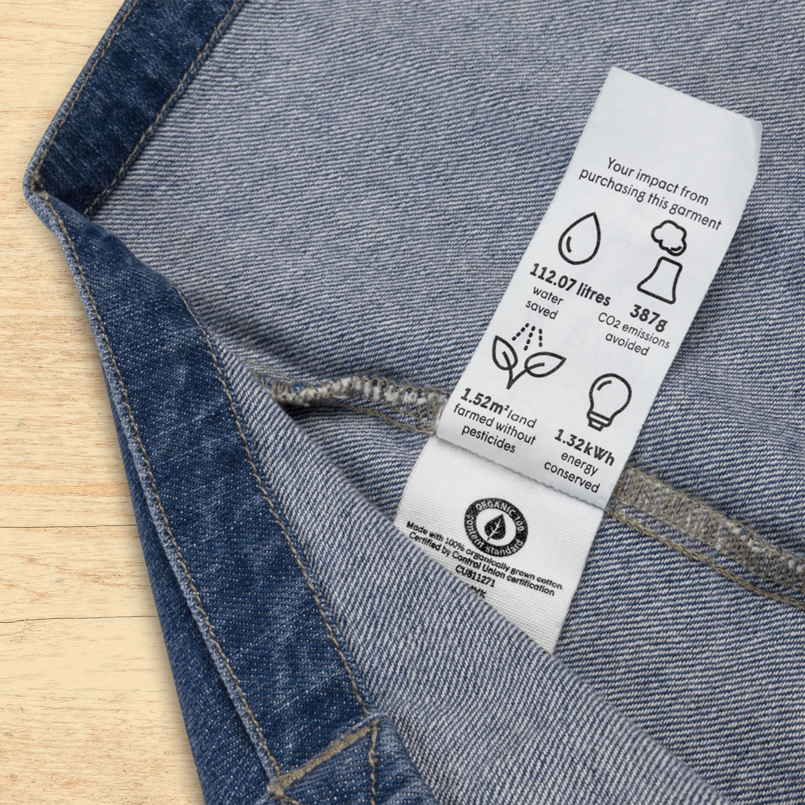 Nope Embroidered Denim Tote Bag by Good Things