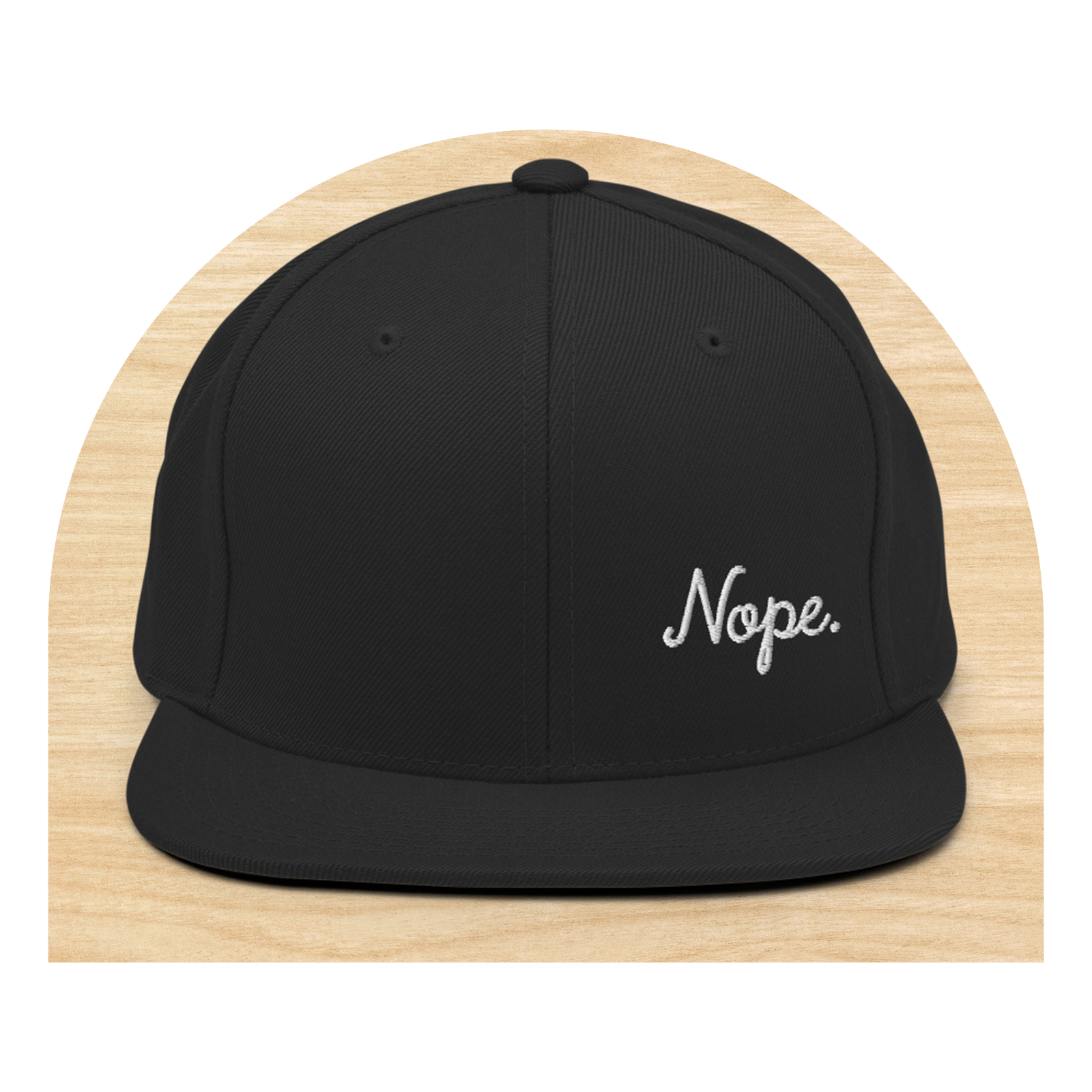 Nope Snapback Hat by Good Things by Good Things