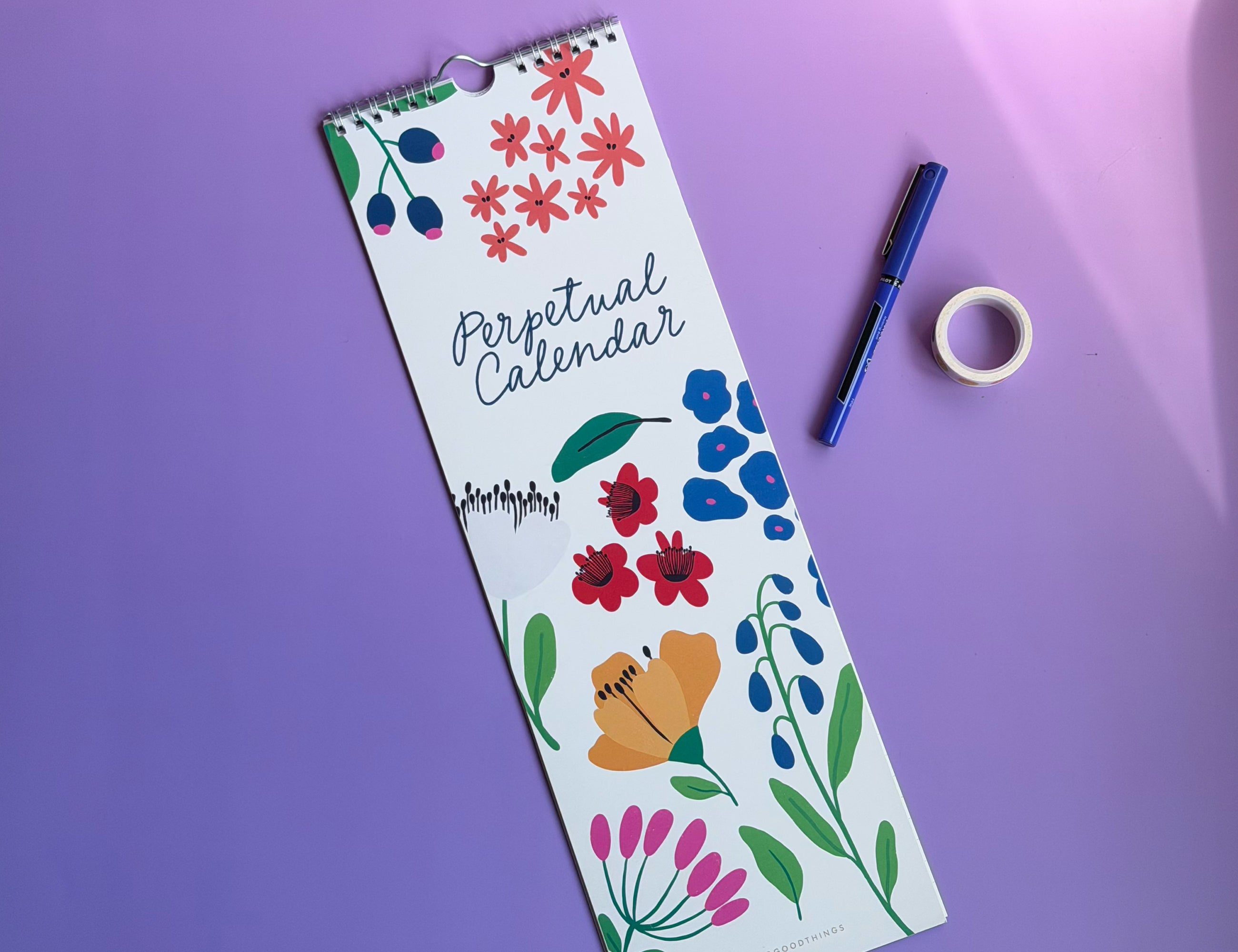 Perpetual Calendar - Floral