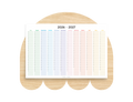 2026-2027 Wall Poster Calendar - Rainbow
