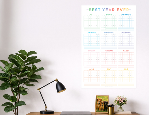 2026-2027 Wall Poster Calendar - Best Year Ever