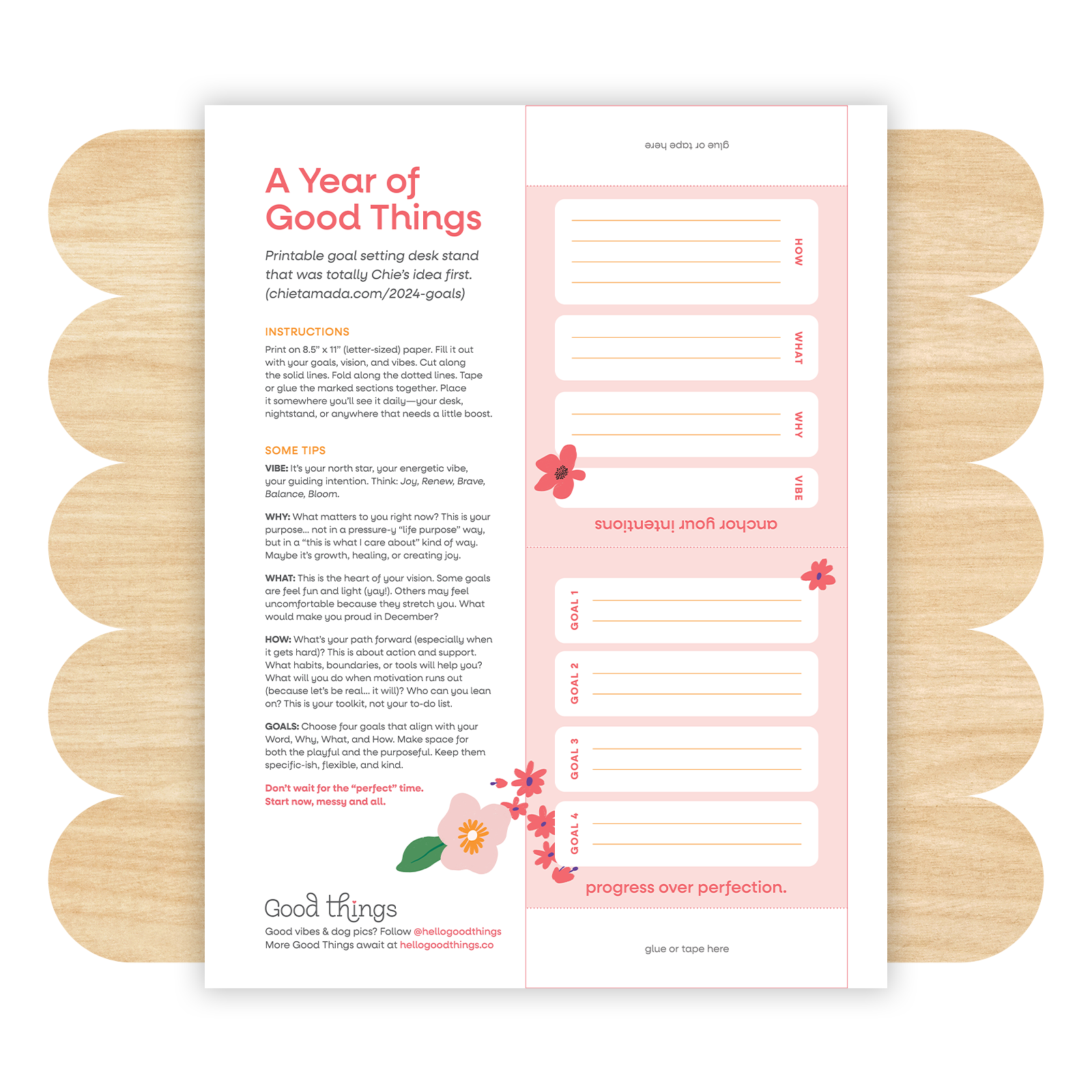 A Year of Good Things Printable by Good Things