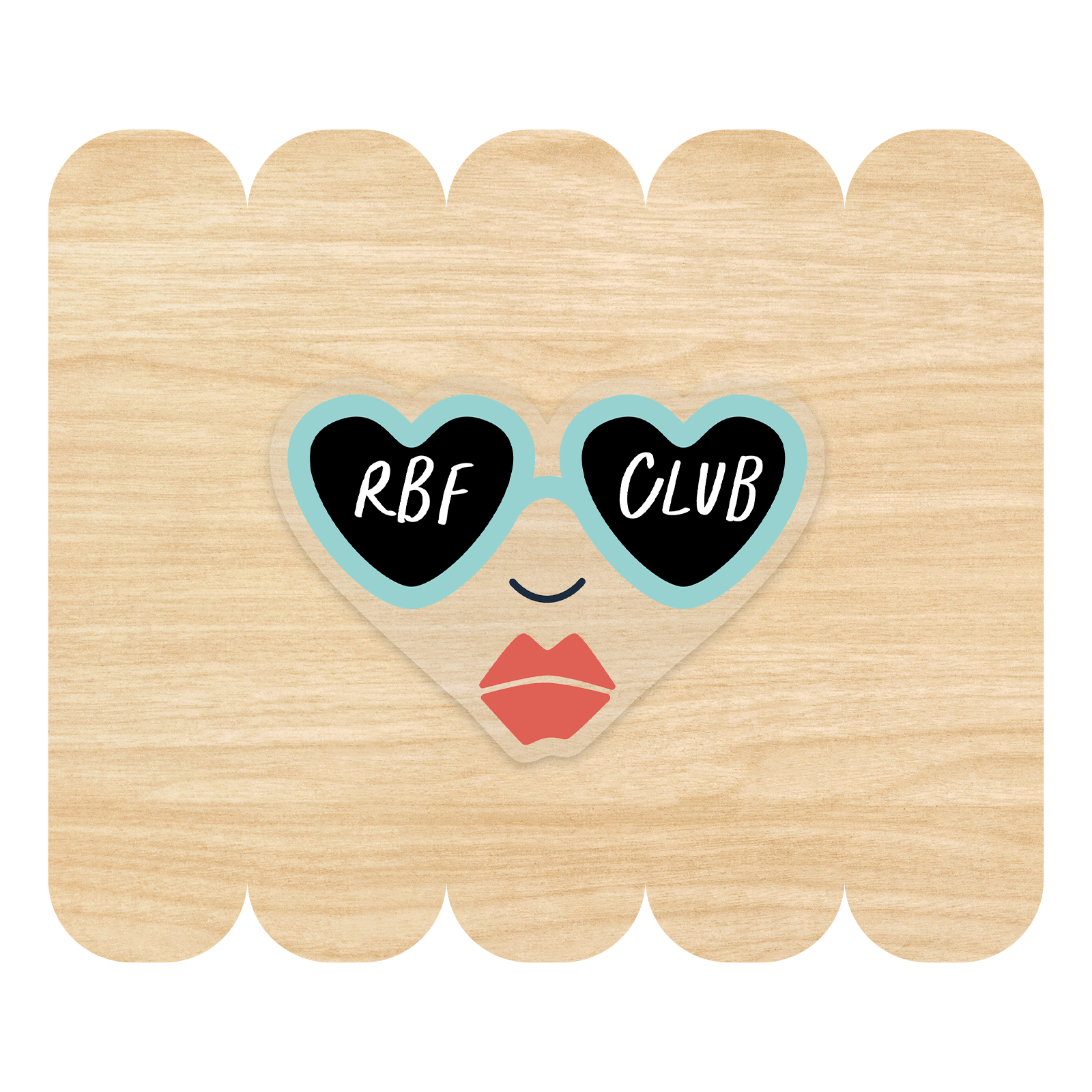 RBF Club Clear Sticker by Good Things