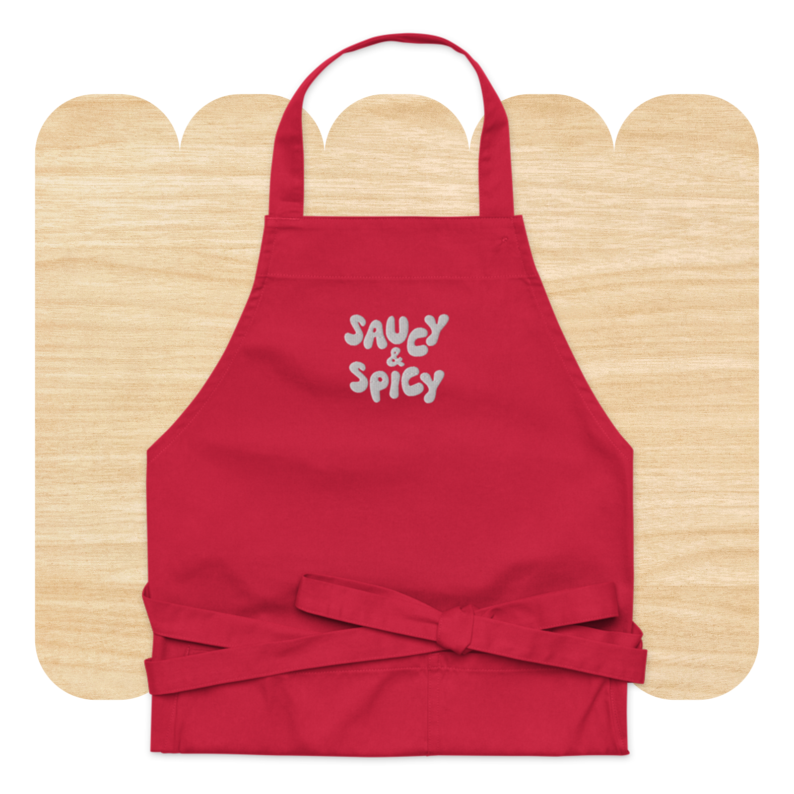Saucy and Spicy Cotton Apron by Good Things
