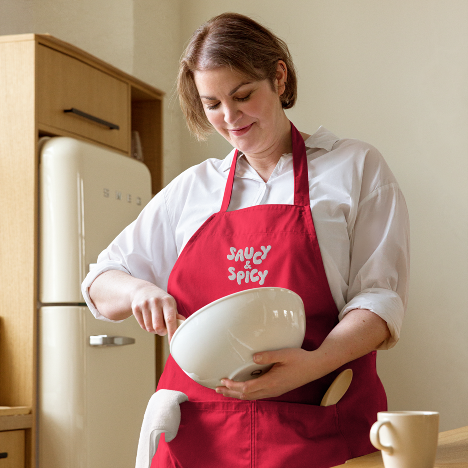 Saucy and Spicy Cotton Apron by Good Things