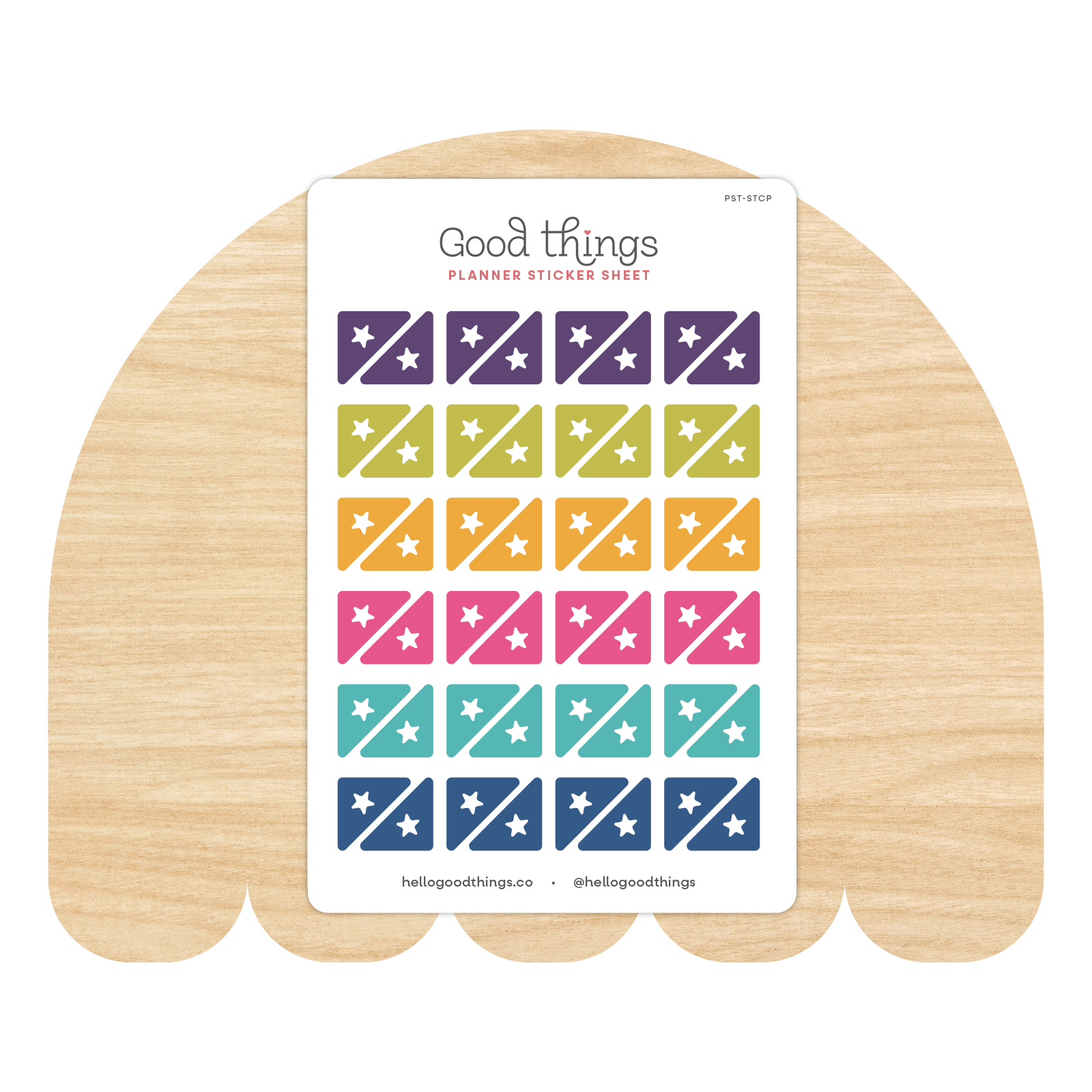 Star Corner Calendar Planner Stickers