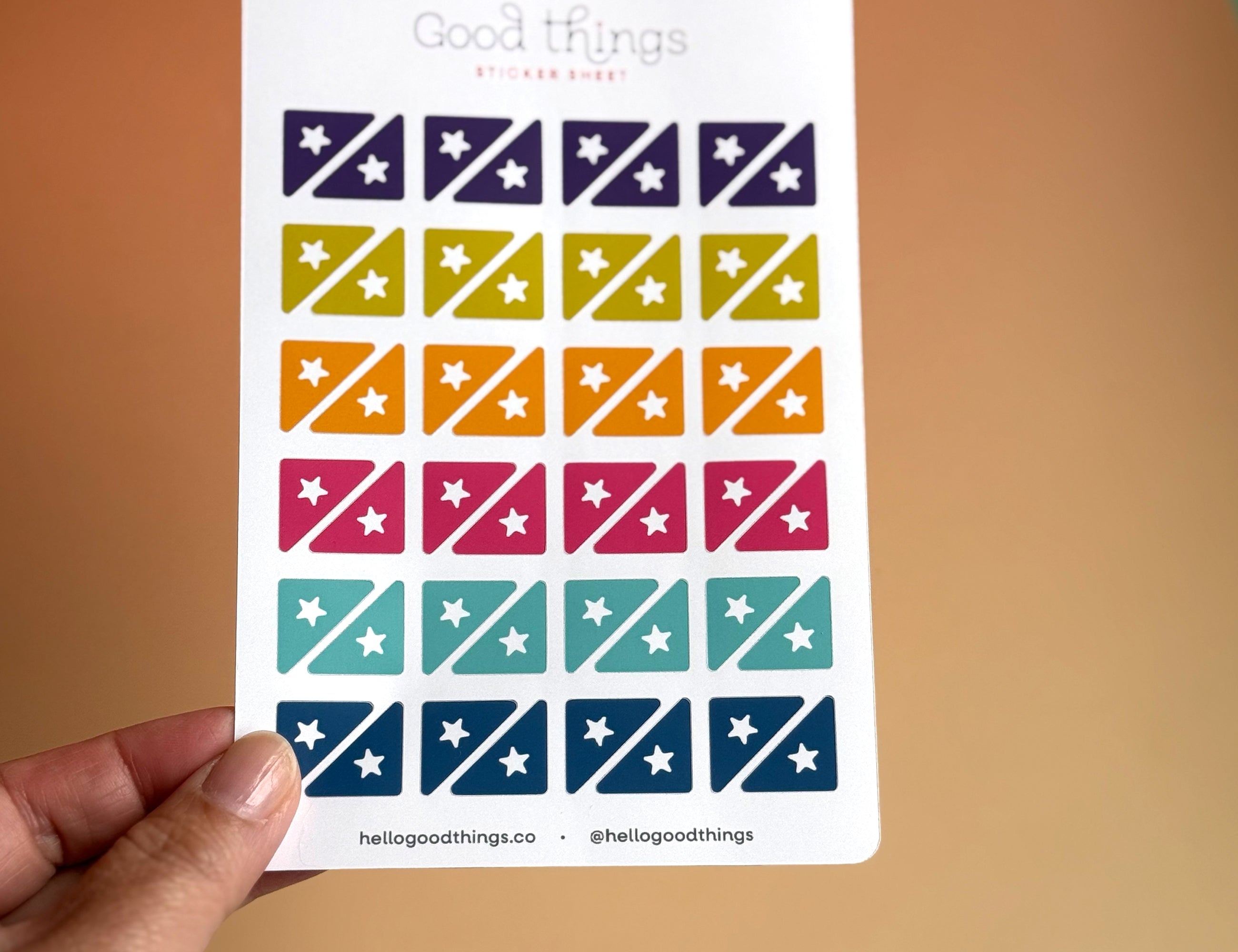 Star Corner Calendar Planner Stickers by Good Things