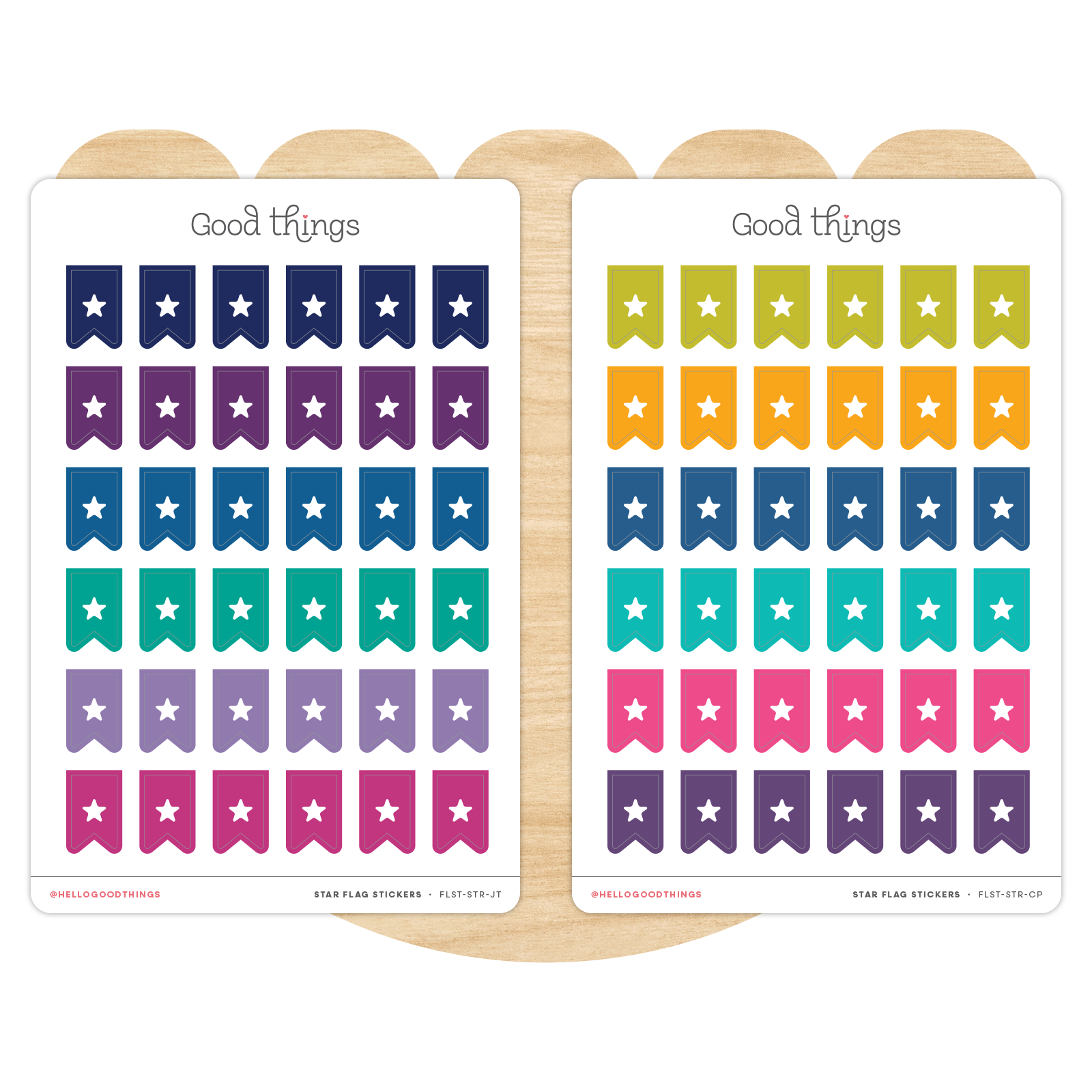 Star Flag Calendar Planner Stickers
