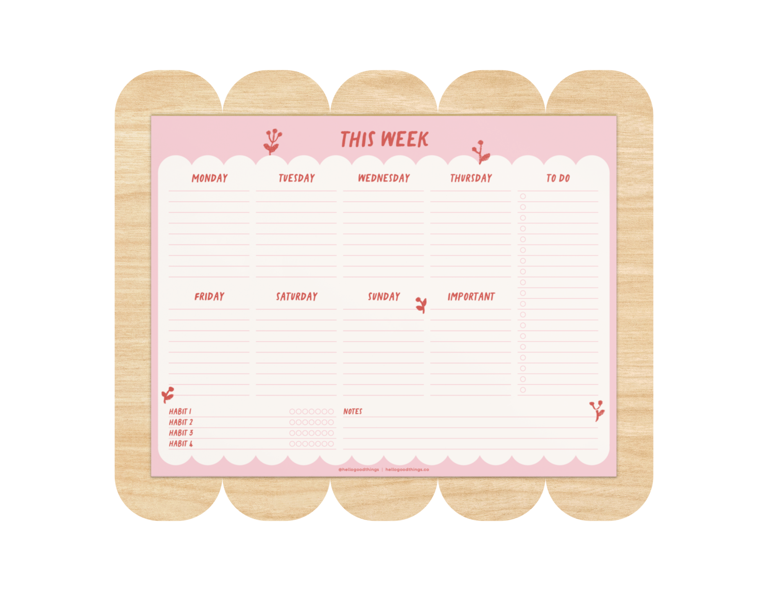 This Week Notepad