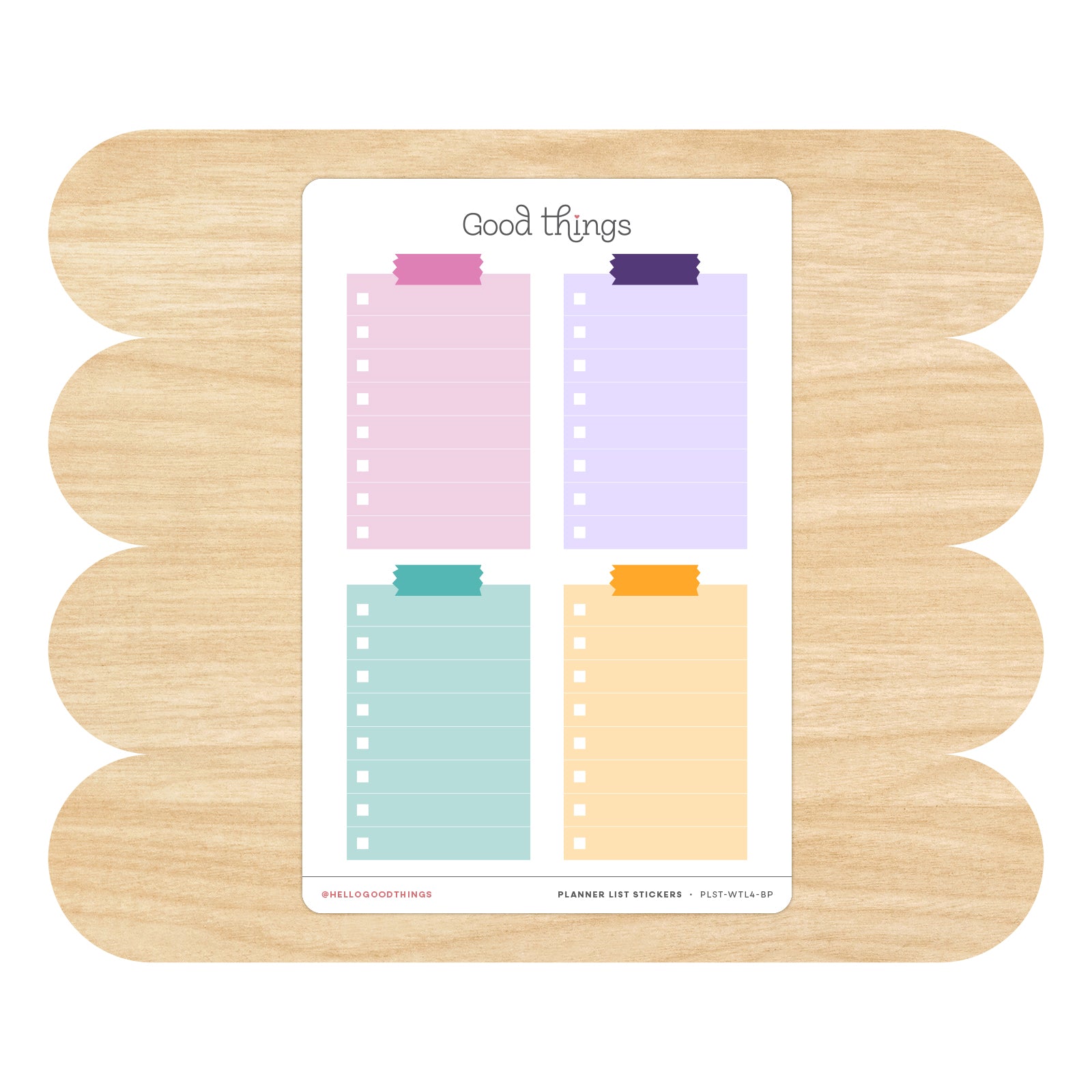 To Do List Stickers by Good Things