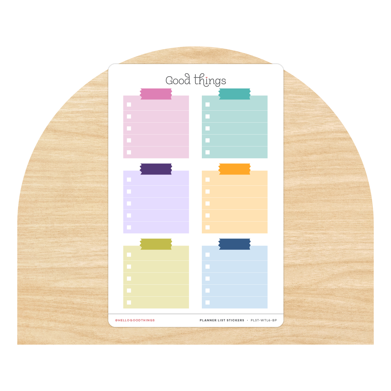 To Do List Stickers by Good Things