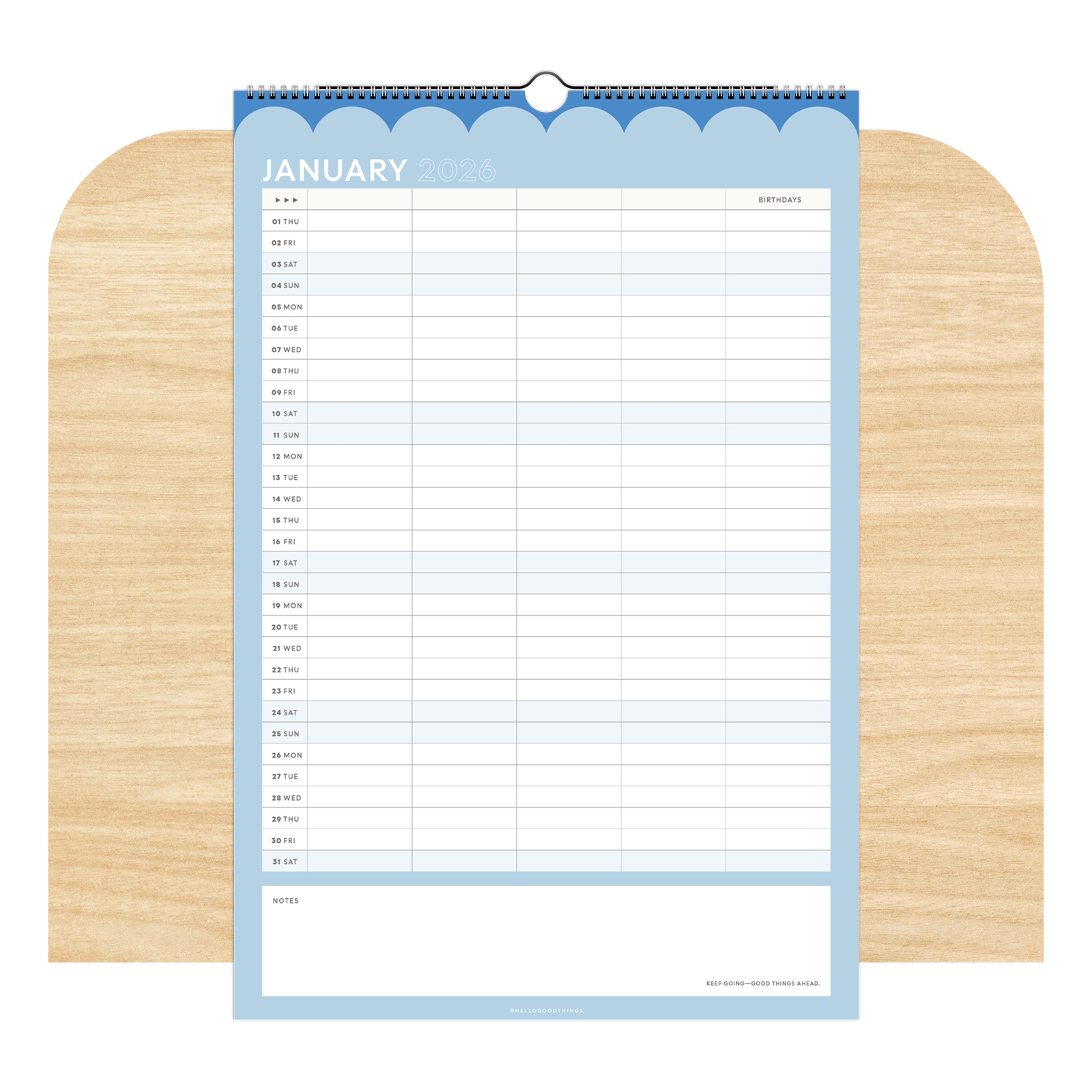 2026 Family Wall Calendar