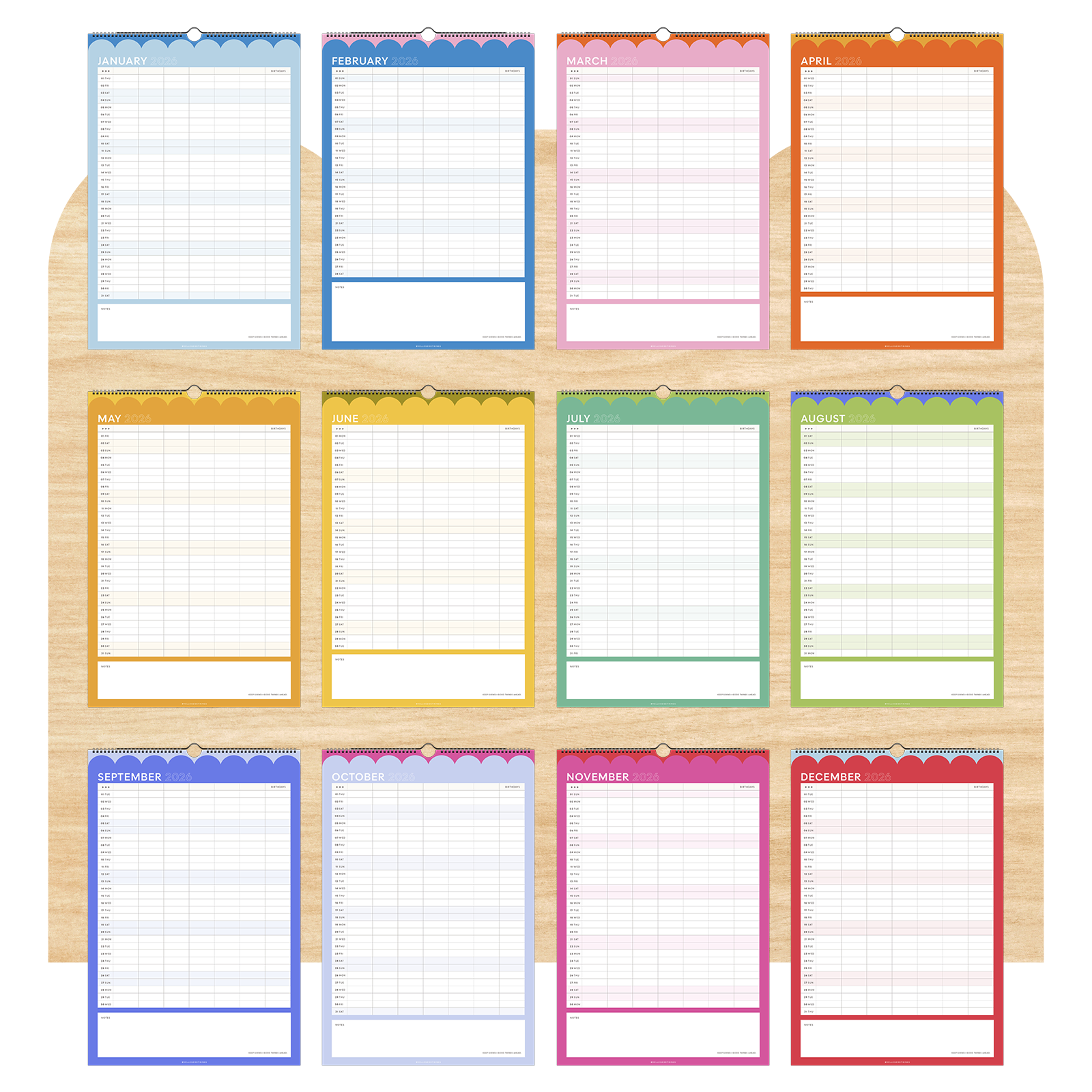 2026 Family Wall Calendar