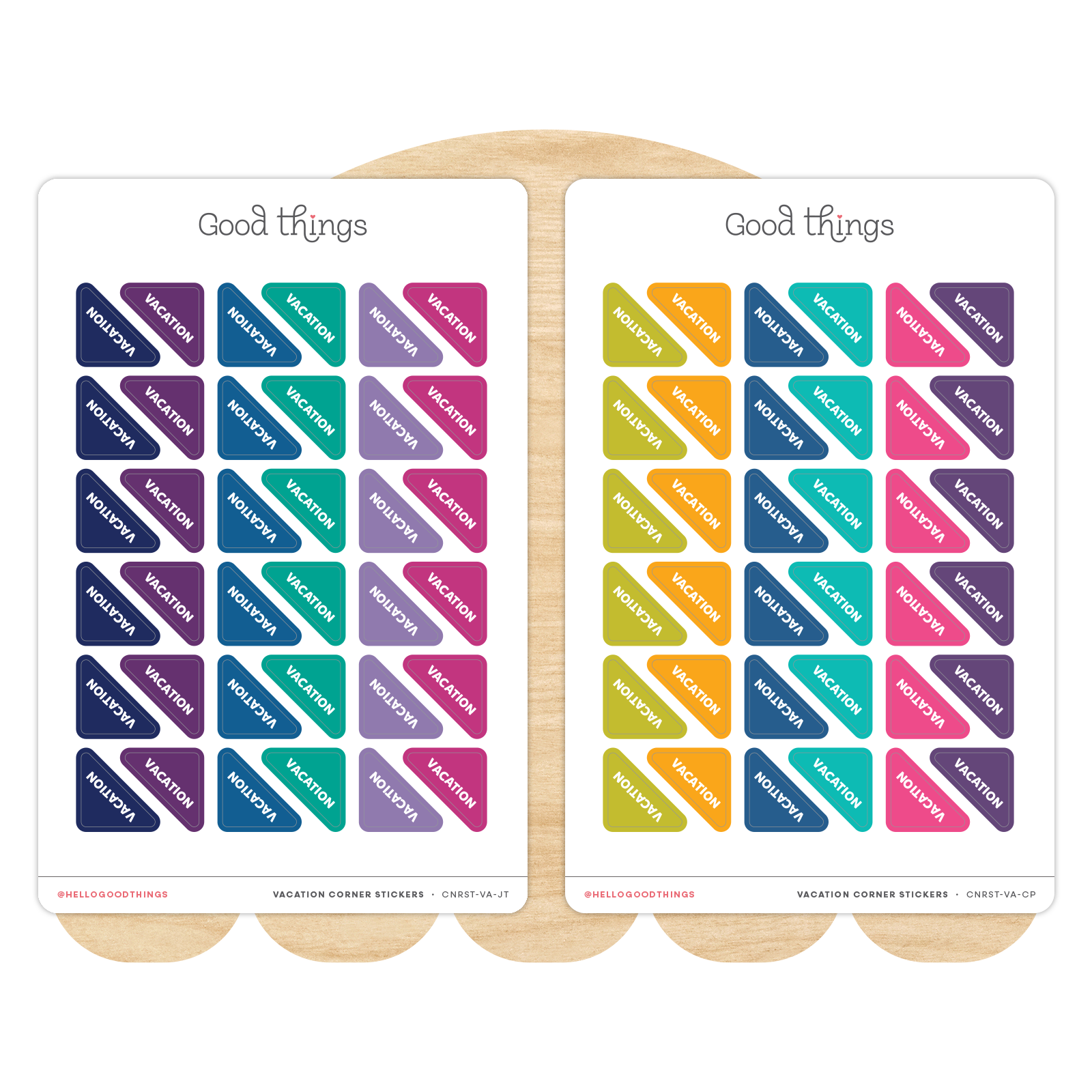 Vacation Corner Calendar Planner Stickers