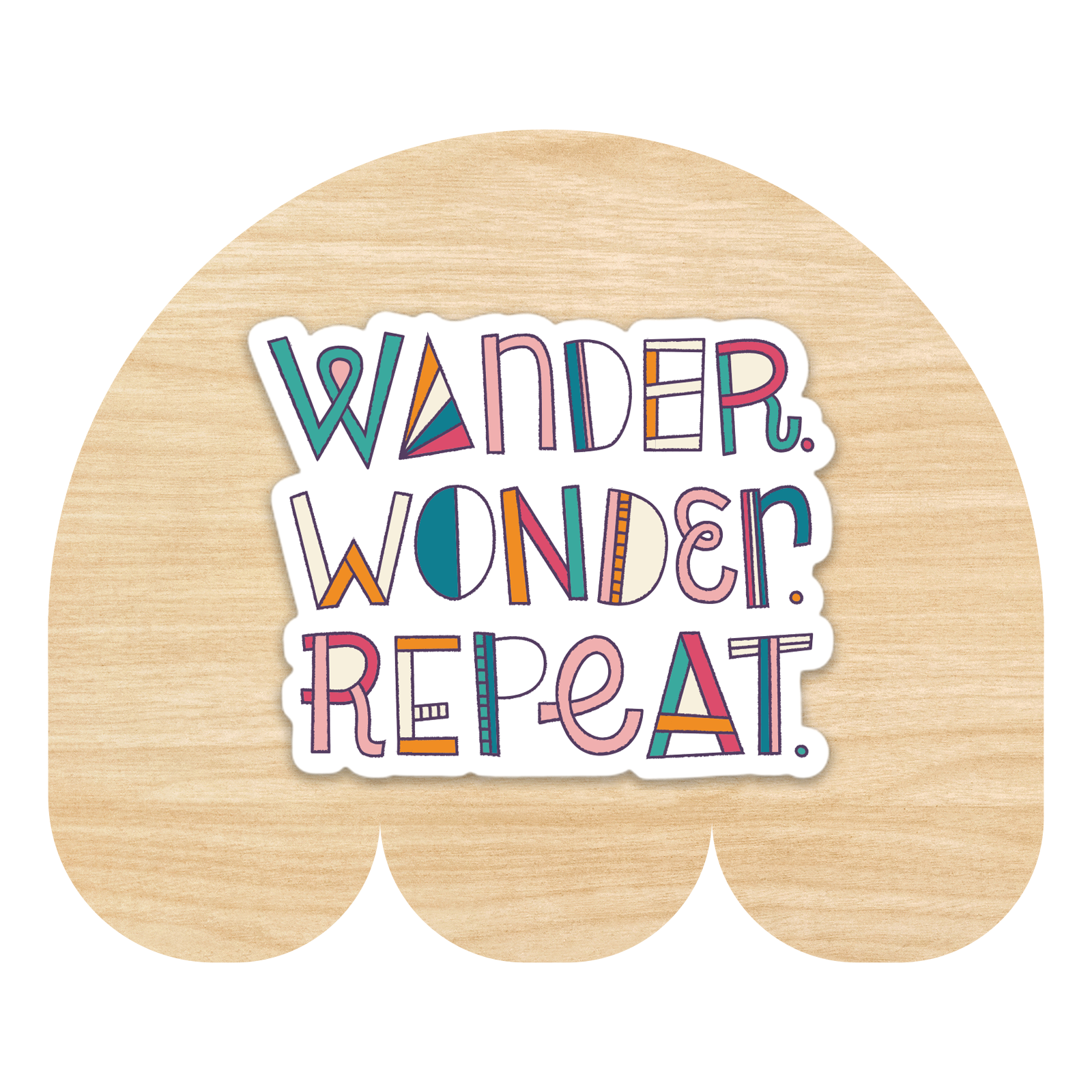 Wander Wonder Repeat Sticker by Good Things