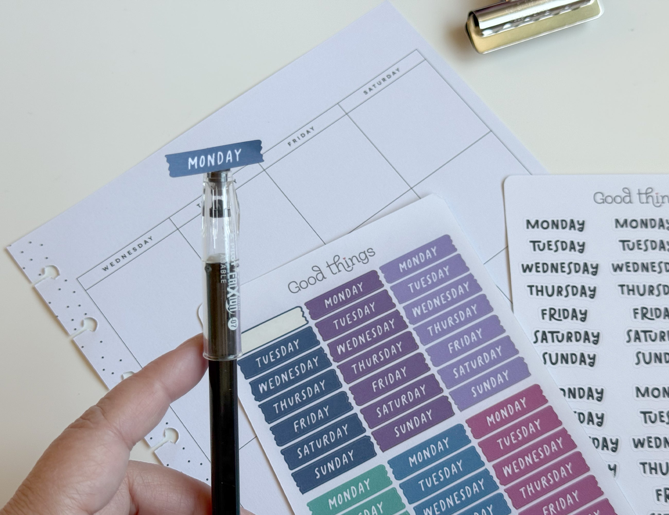 Calendar Date Dot Stickers by Good Things