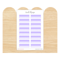 Weekly Habit Tracker Sticker - Purple