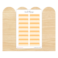 Weekly Habit Tracker Sticker - Orange