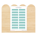Weekly Habit Tracker Sticker - Teal