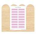 Weekly Habit Tracker Sticker - Pink