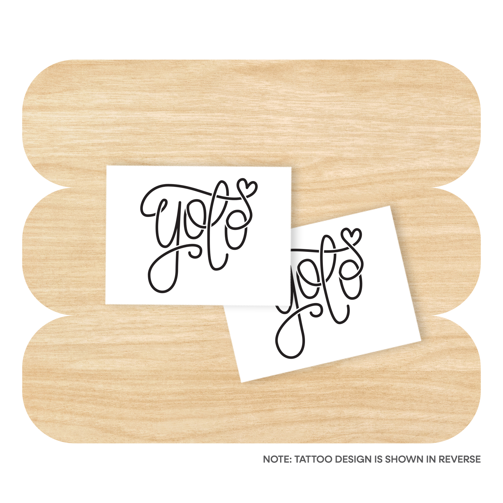 YOLO (You Only Live Once) Temporary Tattoos by Good Things