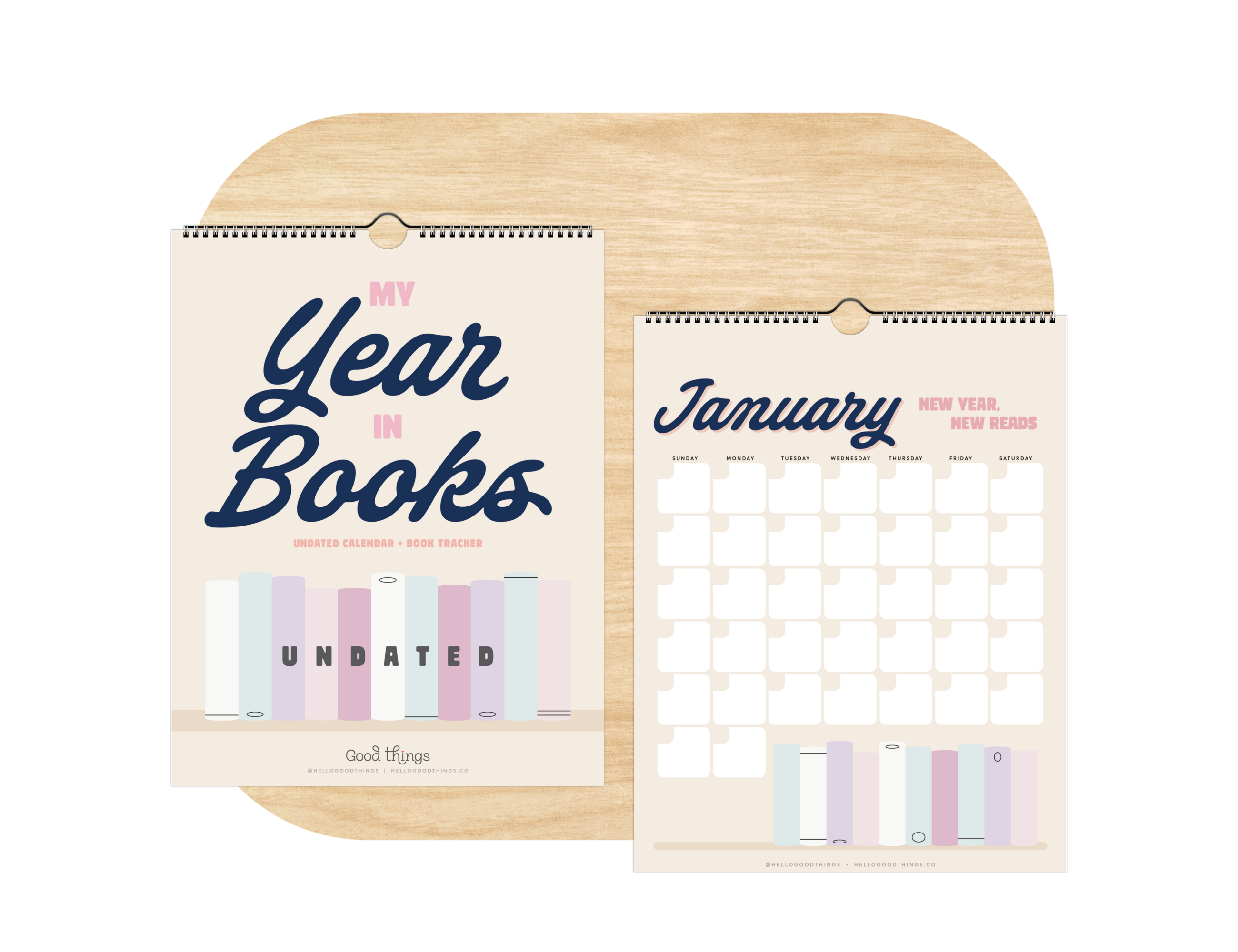 My Year in Books Undated Wall Calendar