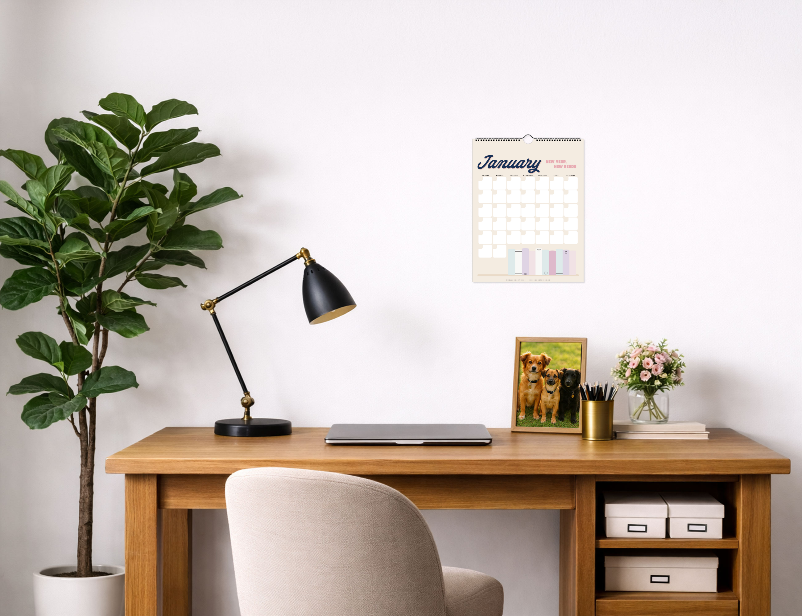 My Year in Books Undated Wall Calendar