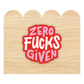 Zero Fucks Given Vinyl Sticker by Good Things
