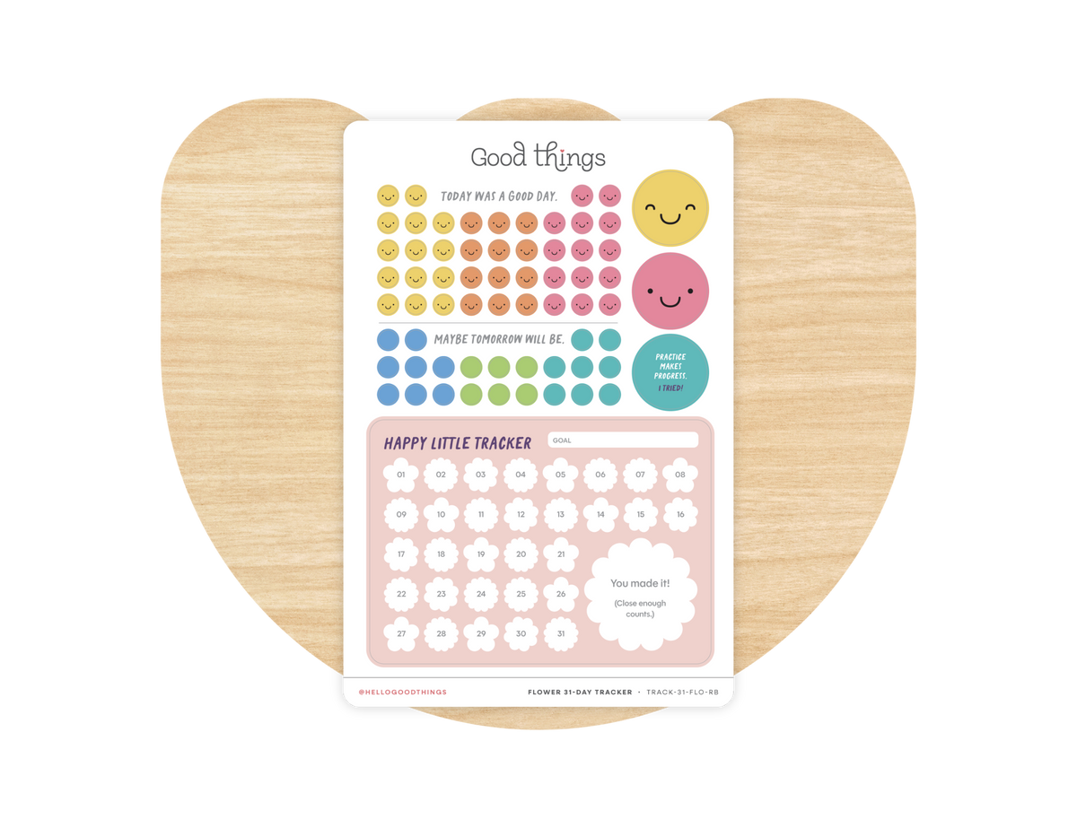 Goal Tracker Sticker - Happy Little Sticker