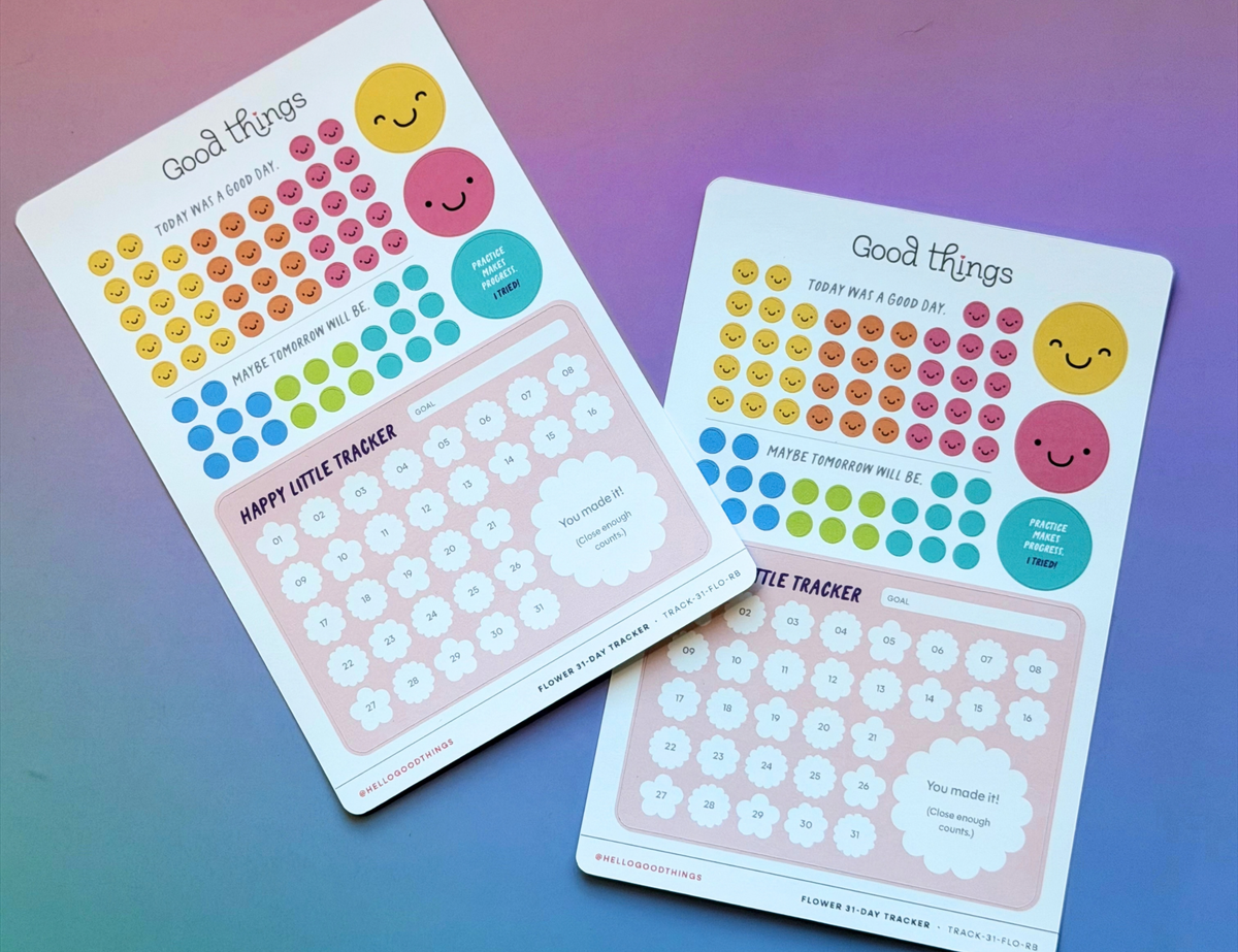 Goal Tracker Sticker - Happy Little Sticker