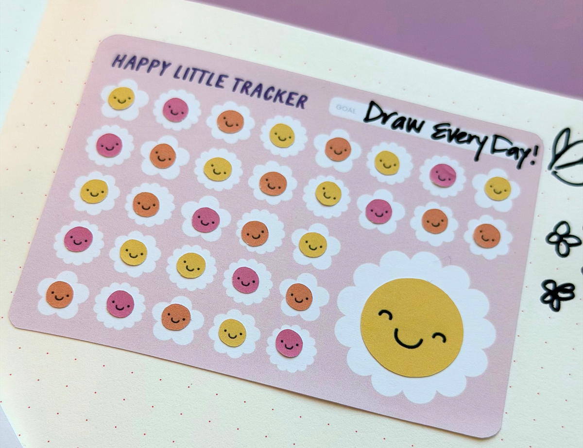 Goal Tracker Sticker - Happy Little Sticker