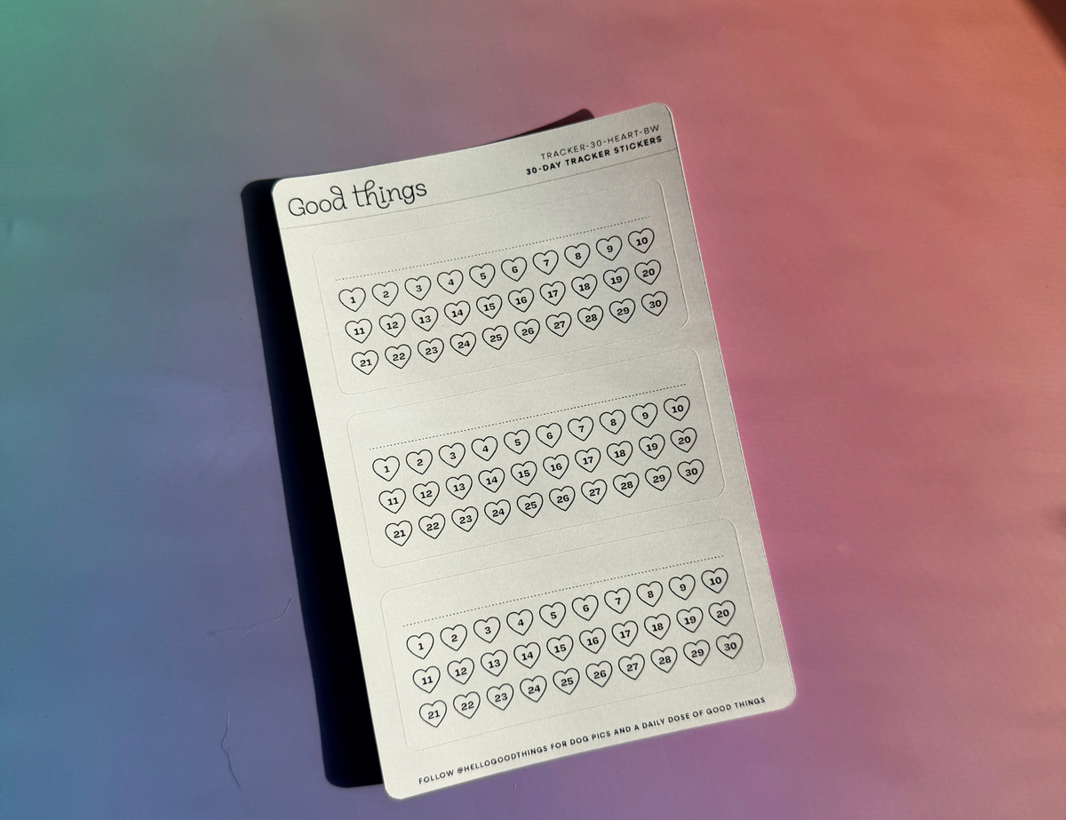 30-Day Habit Tracker, Heart