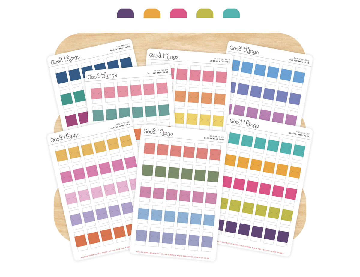 Mini Index Tab Stickers