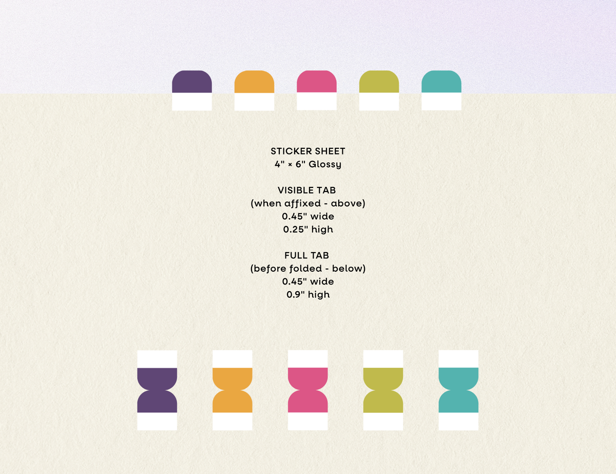 Mini Index Tab Stickers