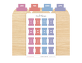 Monthly Planner Small Divider Tabs - Macaron Dreams