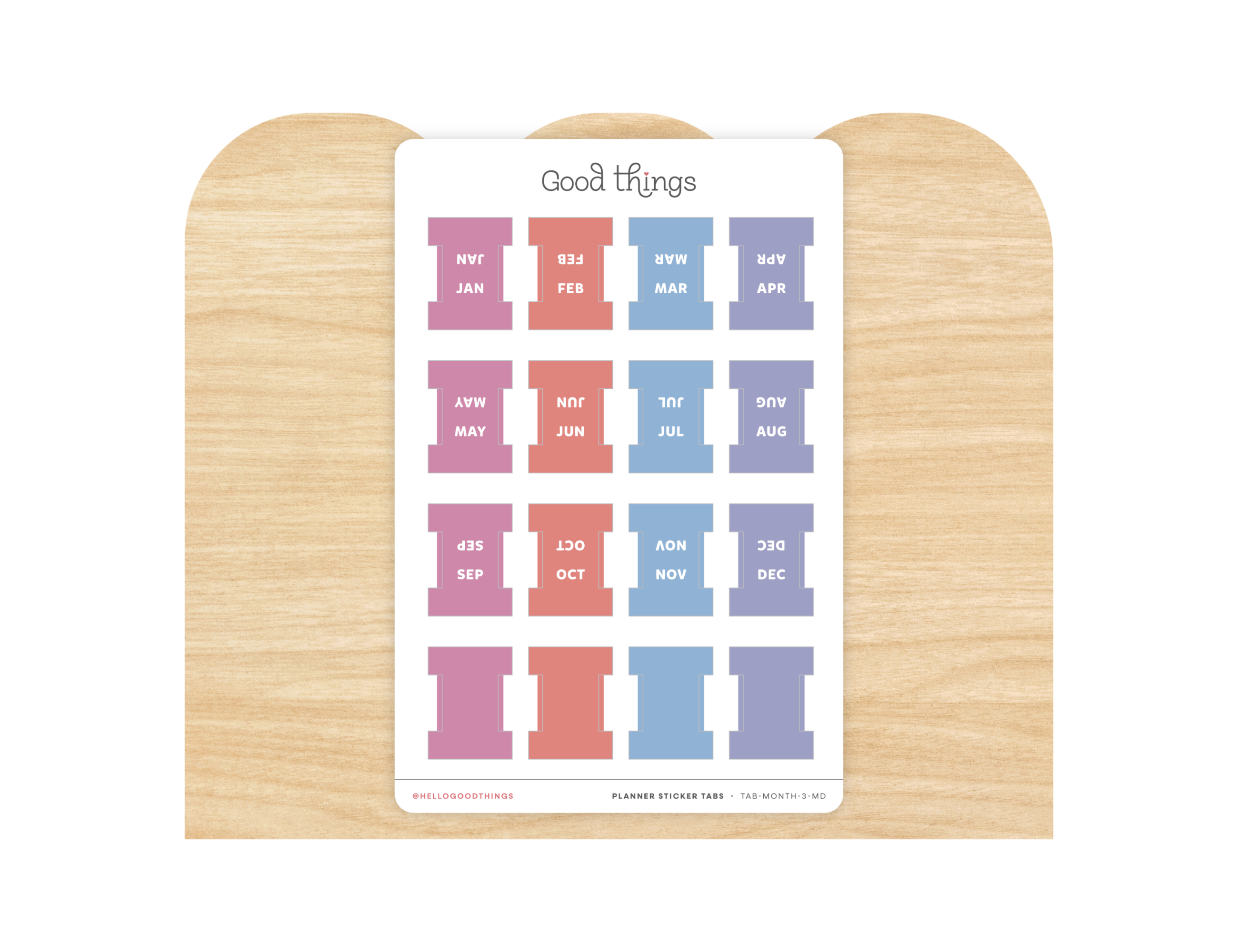 Monthly Planner Small Divider Tabs - Macaron Dreams