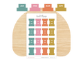 Monthly Planner Small Divider Tabs - Golden Hour