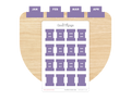 Monthly Planner Small Divider Tabs - Lavender