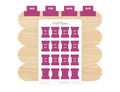 Monthly Planner Small Divider Tabs - Raspberry