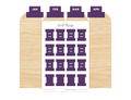 Monthly Planner Small Divider Tabs - Purple
