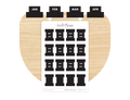 Monthly Planner Small Divider Tabs - Black