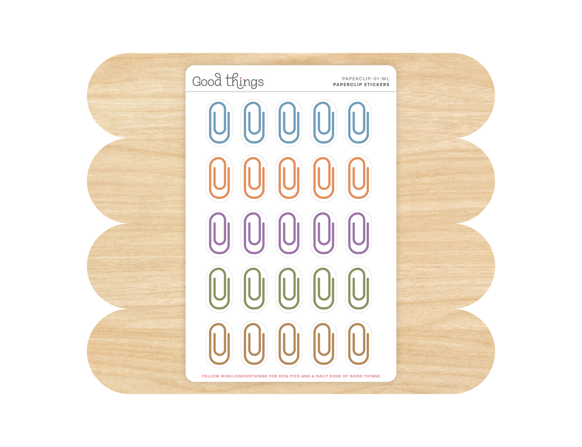 Paperclip Washi Stickers