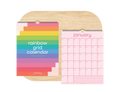 Rainbow Grid Undated Wall Calendar