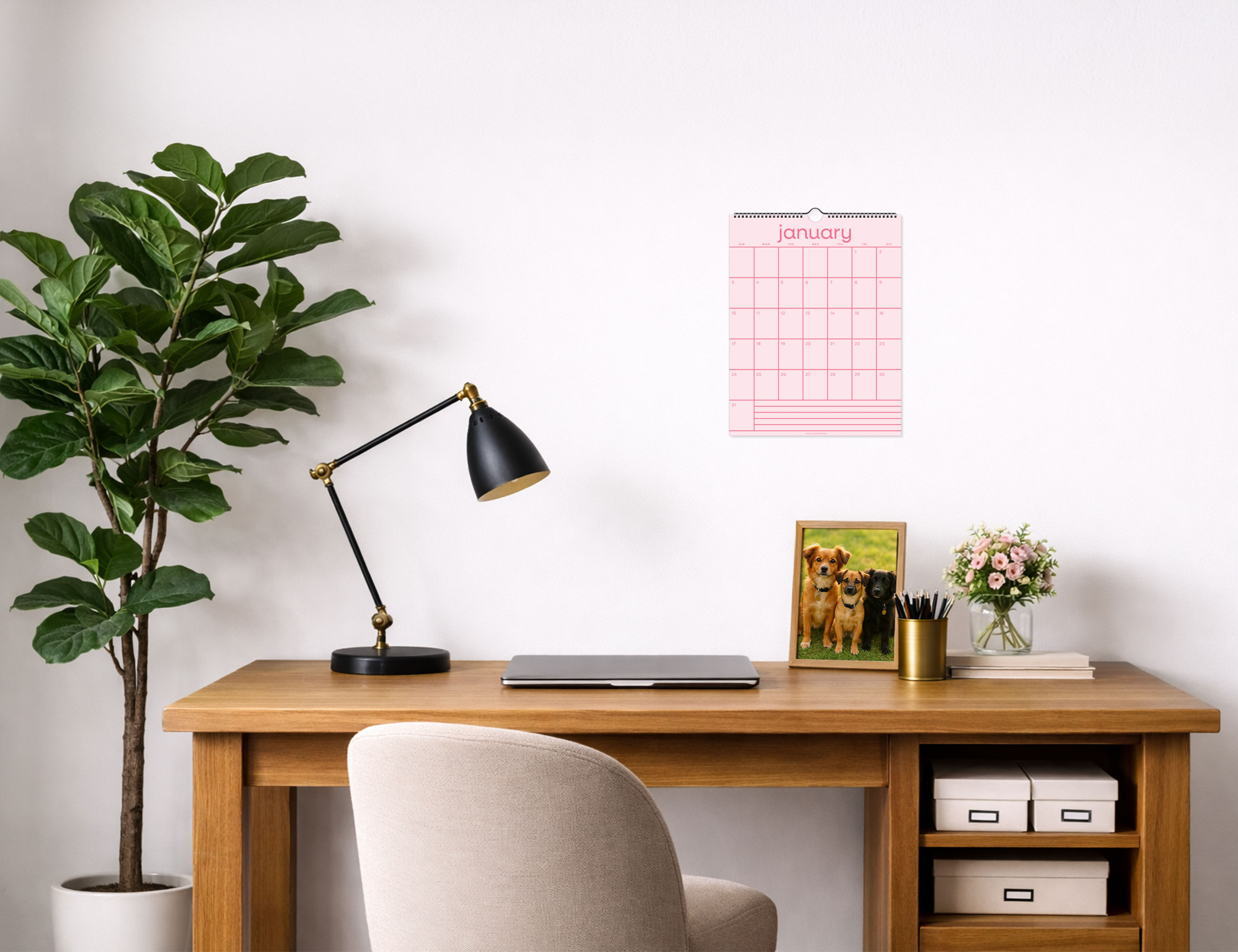 2026-2027 Rainbow Grid Wall Calendar
