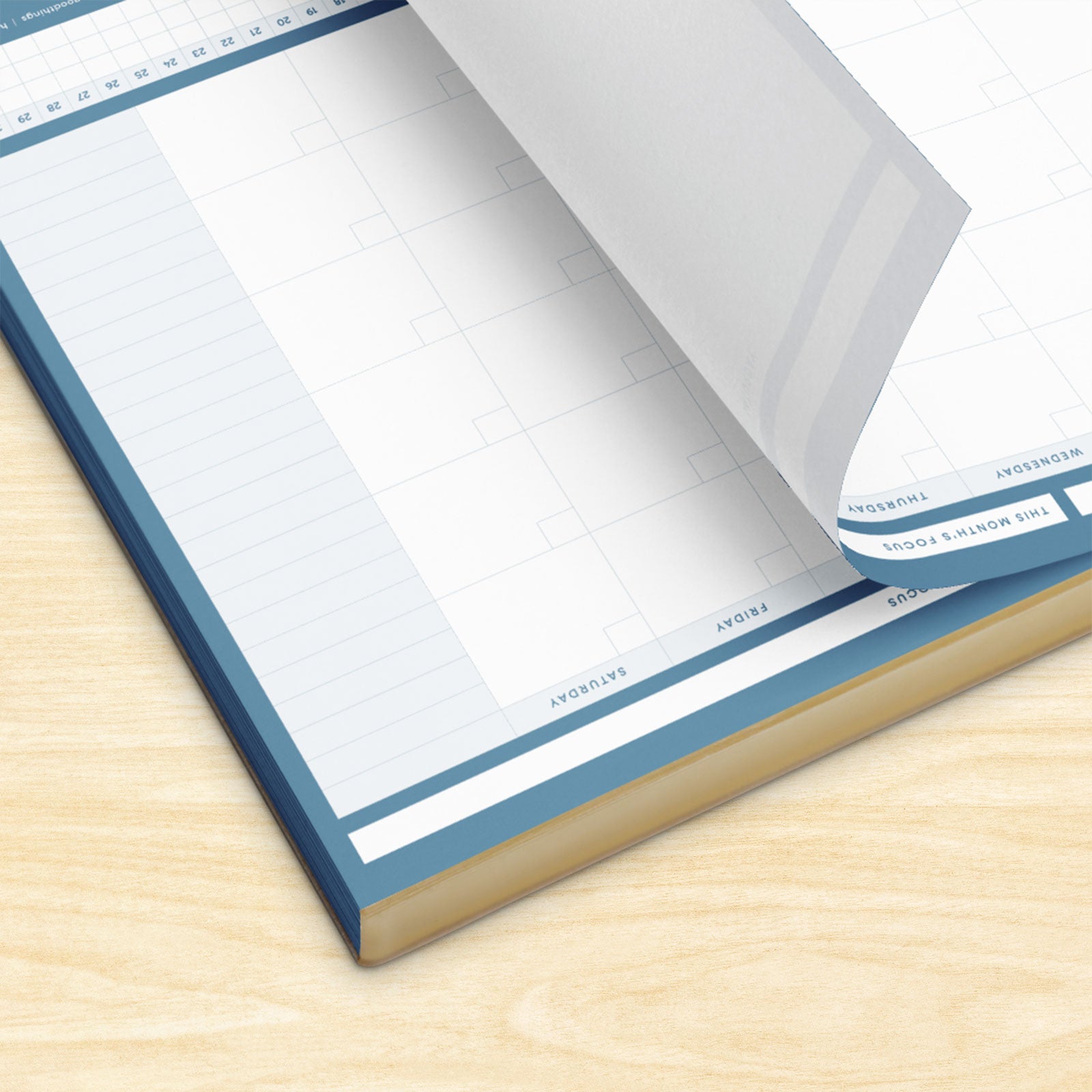 Simply Monthly Notepad (Serenity Blue)